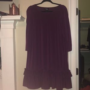 Purple ruffle dress